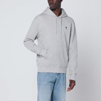 Ami Grey Ami de Coeur hooded top