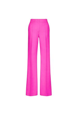 Valentino Garavani Valentino Solid High-Waist Straight Casual Pants Pink Pp 1B0Rb5201Cf_Uwt