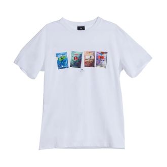 Paul Smith Tops, Heren, Wit, 2Xl, Katoen, T-shirt Semi