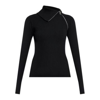 Sportmax Pinna Sweater - Dames - Coltruien - Zwart - M - Wol - Truien & Vesten