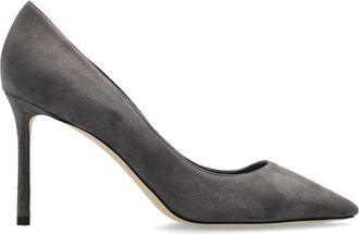Jimmy Choo London Romy 85 - Dames - Pumps - Grijs - 41 EU - Su&egrave;de - Schoenen