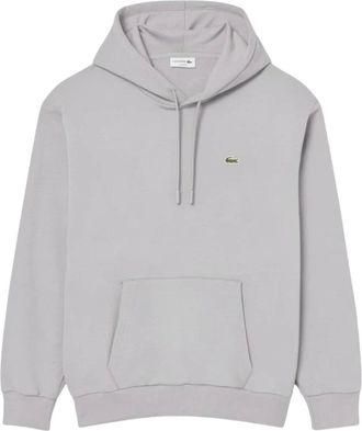 Lacoste Felpa con cappuccio in pile - - Sweatshirts & Hoodies - Uomo - Grigio - S