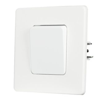 OEM Interruttore Singolo Bianco Per Luce Scale, In Acciaio Laccato