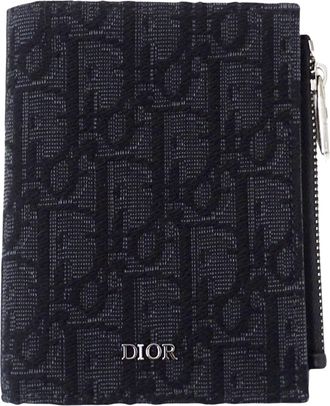 Dior Black Jacquard Wallet (Bi-Fold) (Pre-Owned)