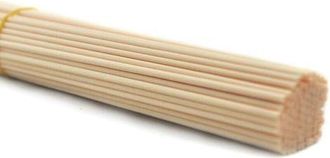 OEM 100 Varillas De Fibra De Repuesto Para Difusor De Perfume (25 Cm X 3 Mm, Color Madera)