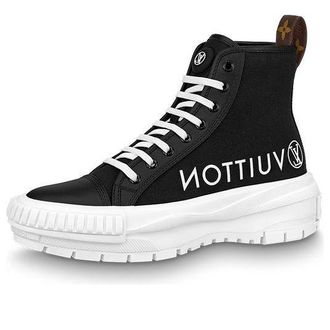 Louis Vuitton (WMNS) LOUIS VUITTON Squad Platform Ankle Sneakers Black 1A96EU