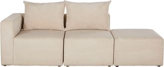Maisons du monde Sof&aacute; de 2/3 plazas de pana beige