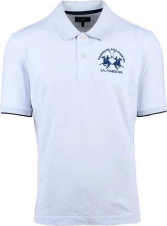 La Martina Polo - Heren - Polos - Wit - M - Katoen - Tops