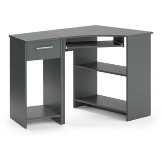 Vicco Scrivania angolare Odin, Antracite, 83 x 76 cm Set con armadio pc