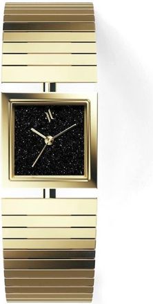 Vanna Linea Gemstone Watch in Black Sandstone-Gold at Nordstrom
