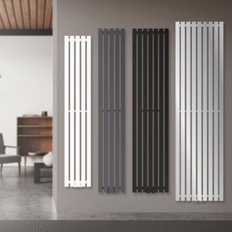 ECD Germany Ecd Germany Radiador Toallero Para Ba&ntilde;o - 480 X 1600 Mm - Antracita - Plano - Dise&ntilde;o Vertical - Toallero De Agua - Radiador De Dise&ntilde;o - Calentador De 