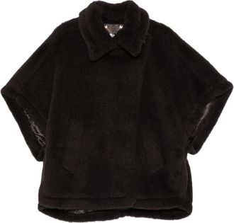 Max Mara Tebei Cape - Jackets - Mujer - Marr&oacute;n - ONE SIZE