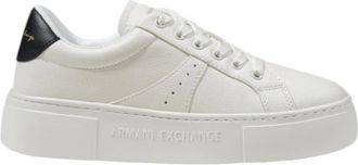 A|X Armani Exchange Polyester Dames Sneakers Collectie - Dames - Sneakers - Wit - 36 EU - Polyester - Schoenen