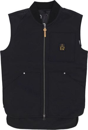RefrigiWear Zwarte Mouwloze Rip-Stop Vest - Heren - Bodywarmers - Zwart - M - Katoen - Jassen