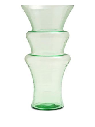 Produzione Privata Wind Maestrale glazen vaas (20 cm) - Groen