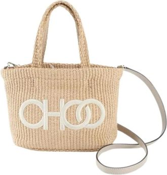 Jimmy Choo London Bolso Tote Pre-owned - Pre-owned - Mujer - Beige - ONE SIZE