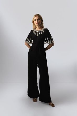 Raishma Luna Black Jumpsuit at Nordstrom, Size 18 Uk