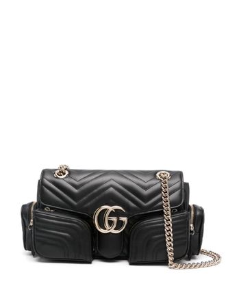 Gucci GG Marmont kleine schoudertas - Zwart