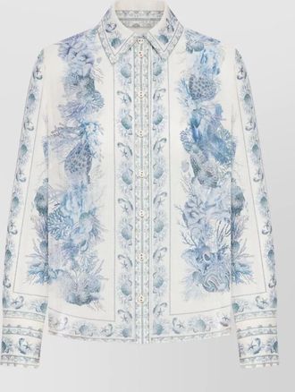 Zimmermann cotton shirt with all-over print design