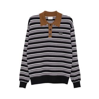 Dr&ocirc;le de Monsieur Tops, Heren, Veelkleurig, XL, Katoen, Gestreepte Gebreide Polo