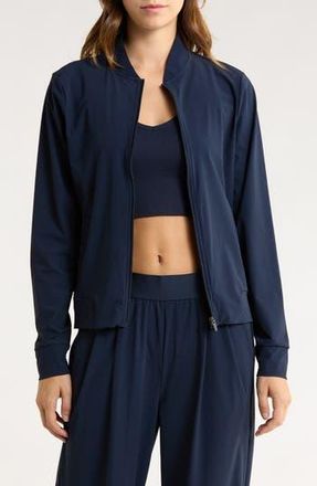 90 Degree by Reflex Warp X Intown Bomber Jacket in True Navy at Nordstrom Rack, Size X-Large