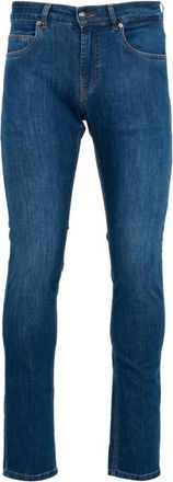 Fay Slim Jeans - Heren - Slim Fit Jeans - Blauw - W40 - Katoen - Jeans