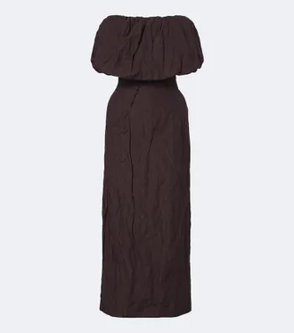 Magda Butrym Cotton and silk corset dress
