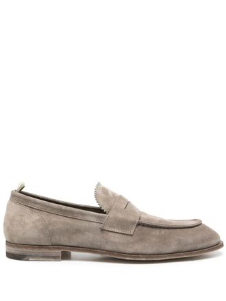 Officine Creative Solitude loafers - men - Calf Leather/Rubber/Calf Suede/Calf Leather - 41 1/2 - Grey