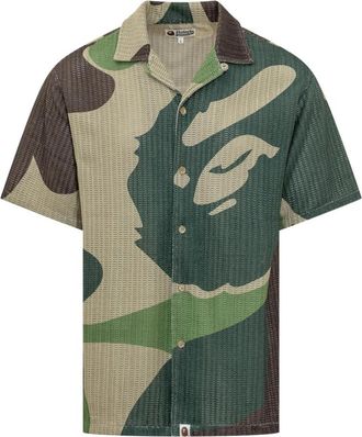 A Bathing Ape Mega ABC Camo Shirt - Heren - Korte mouwen Overhemden - Veelkleurig - S - Overhemden