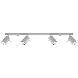 Wonderlamp L&aacute;mpara de techo gris con 4 focos orientables 80cm
