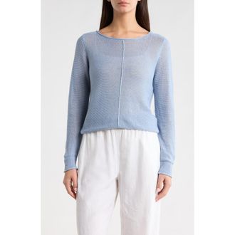 Tommy Bahama Cedar Relaxed Fit Linen Sweater in French Blue at Nordstrom, Size X-Small