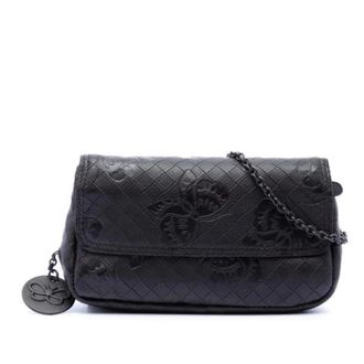 Bottega Veneta Pre-owned Crossbody Shoulder Bag - Dames - Pre-owned - Zwart - Maat: ONE Size Leer