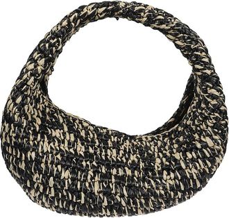 Khaite Tassen, Dames, Zwart, ONE Size, Olivia Raffia Hobo Medium