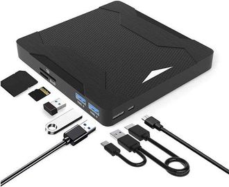 OEM Unidad Externa De Cd/dvd/vcd - Usb 3.0 Y Tipo-c - Negra