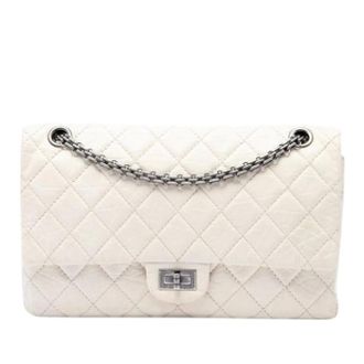 Chanel Pre-owned Reissue Flap Shoulder Bag - Dames - Pre-owned - Wit - Maat: ONE Size Leer