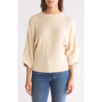 Democracy Seed Stitch Dolman Sweater in Heather Cream at Nordstrom Rack, Size X-Large