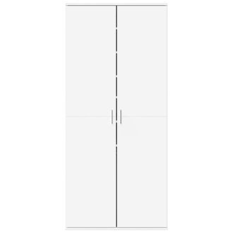Berkfield Home Shoe Cabinet White 80x39x178 cm Engineered Wood | Size: 80 x 39 x 178 cm