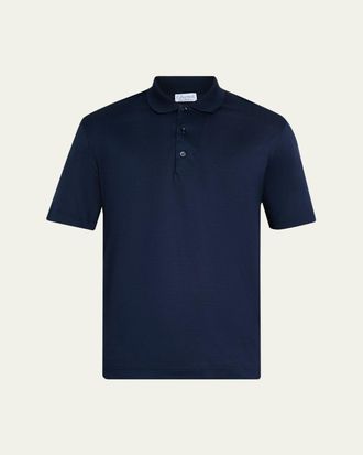 Charvet Mens Cotton Jersey Polo Shirt