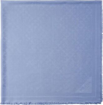 Prada Scialle in lana e seta - Blu