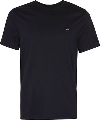 Michael Kors Zwarte Katoenen Jersey T-Shirt met Iconisch Logo - Heren - T-shirts - Zwart - XL - Katoen - Tops