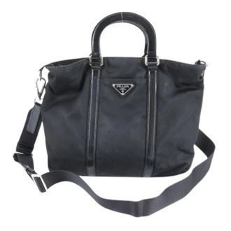 Prada Pre-owned Handbags, female, Black, Size: ONE SIZE Pre-owned Vintage Shoulder Tote