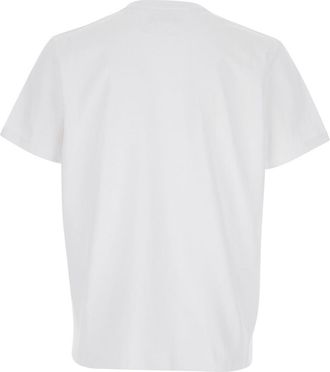 Saint Laurent Mens T-Shirt Cassandra Dietro White Cotton T-Shirts And Polos