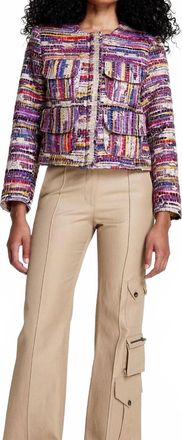 Smythe Zip Cardigan Jacket In Multi