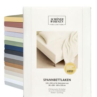 Sch&ouml;ner Wohnen Kollektion Sch&ouml;ner Wohnen S&aacute;bana Ajustable Flat - 1 Unidad 200x200 Cm, Blanco