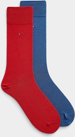 Tommy Hilfiger Mens Minimalist solid dress socks 2-pack