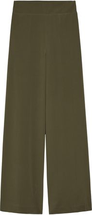 Joseph Rihani Wide-leg Silk Trousers - Dark Green - 40 (UK12 / M)