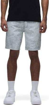 Hudson Clint Leather Five Pocket Shorts in Cracked White at Nordstrom Rack, Size 32