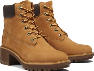 Timberland Schn&uuml;rstiefelette TIMBERLAND Kinsley, Damen, Gr. 37,5, gelb (wheat, braun), Leder, Synthetik, Schuhe Schn&uuml;rstiefelette, Winterschuhe, Winterstiefel, S