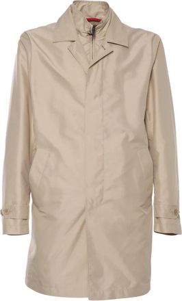 Fay Morning Coat - Heren - Mantel - Beige - XL - Polyester - Jassen