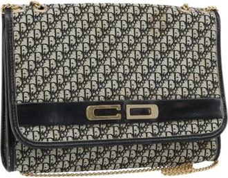 Dior Pre-owned Cross Body Bags, female, Multicolor, Size: ONE SIZE Pre-owned Trotter Canvas Shoulder Bag